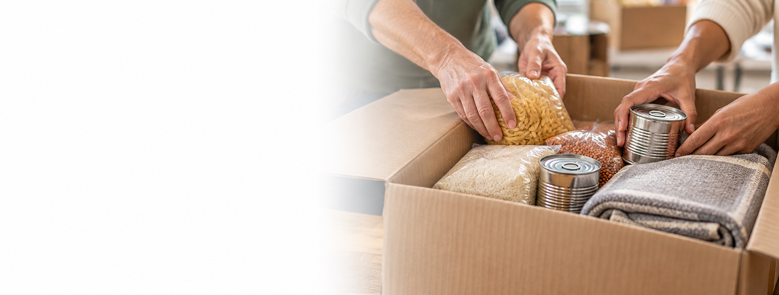 Image of a box with items