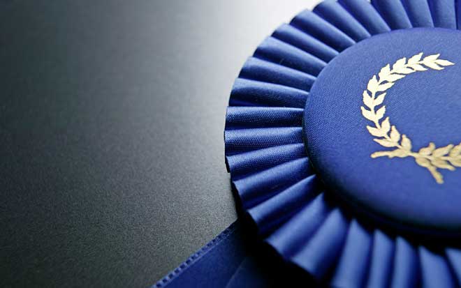 Image of a blue ribbon