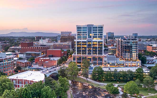 Greenville skyline